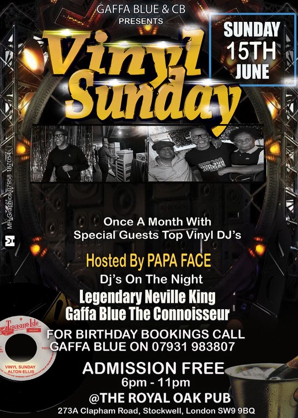 Vinyl Sunday hosted by Papa Face 