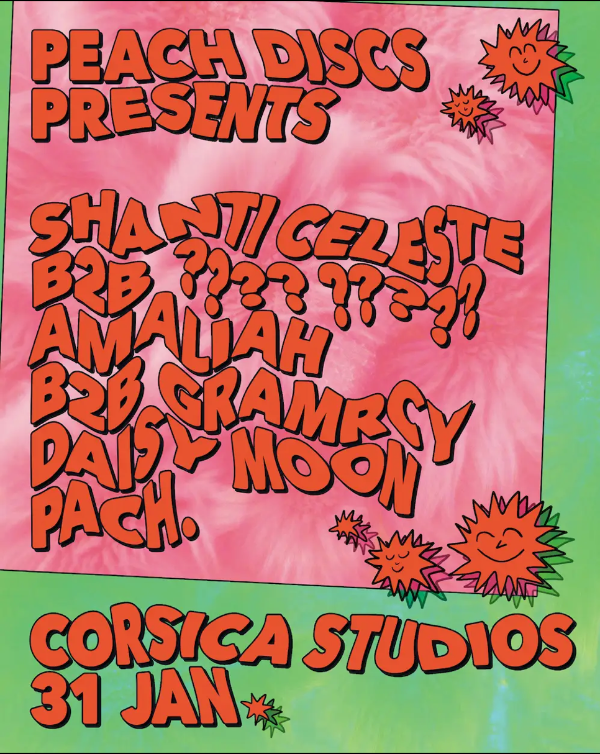 Peach Discs with Shanti Celeste, Amaliah, Daisy Moon, Gramrcy, PACH